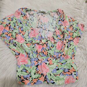 Zara Floral Blouse Size XS